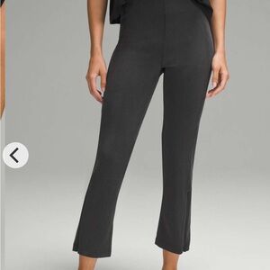 Women's Black Ribbed Pants